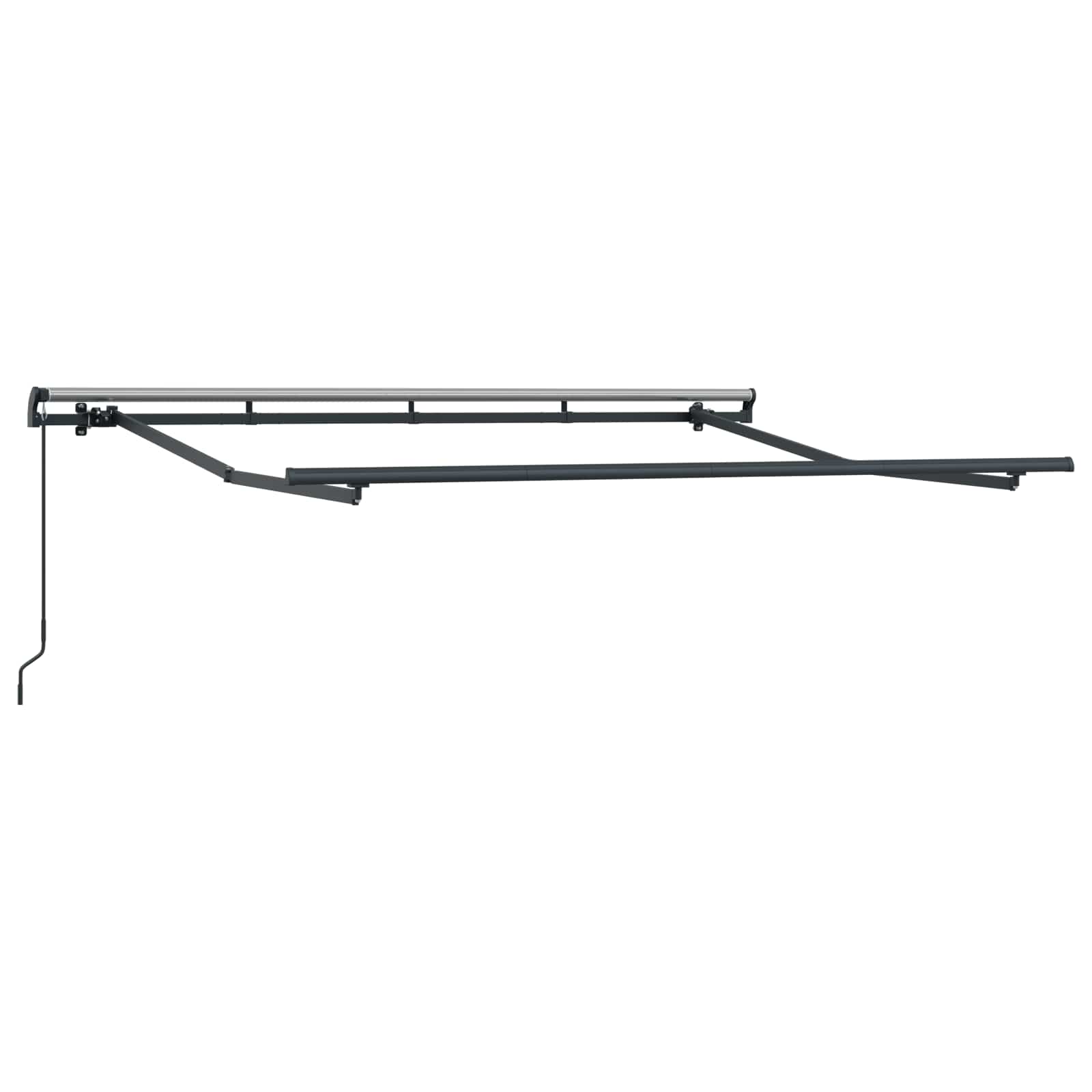 Skrovita tenda Antracit 250 x 200 cm tkanina