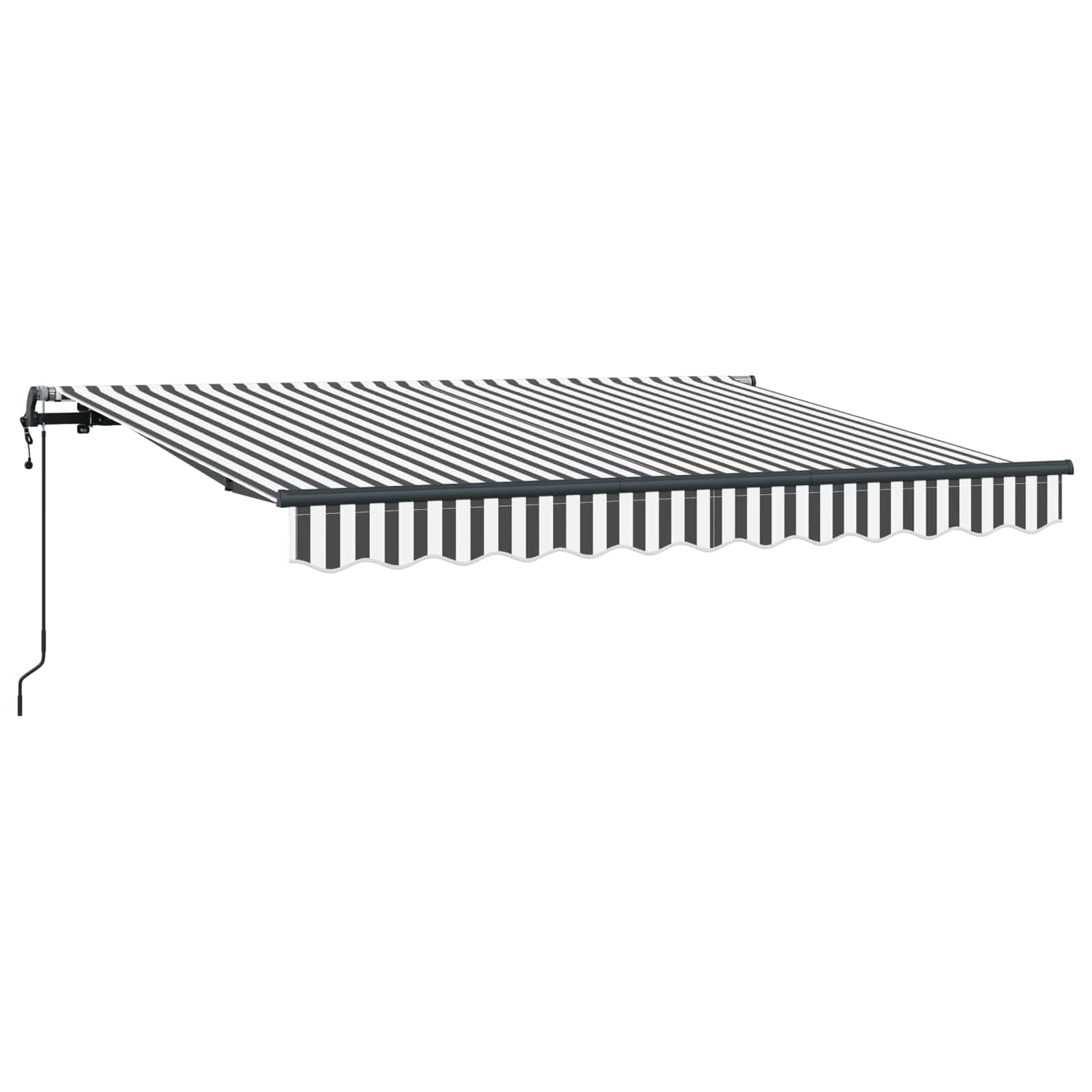 Skrovita tenda Antracit 250 x 200 cm tkanina
