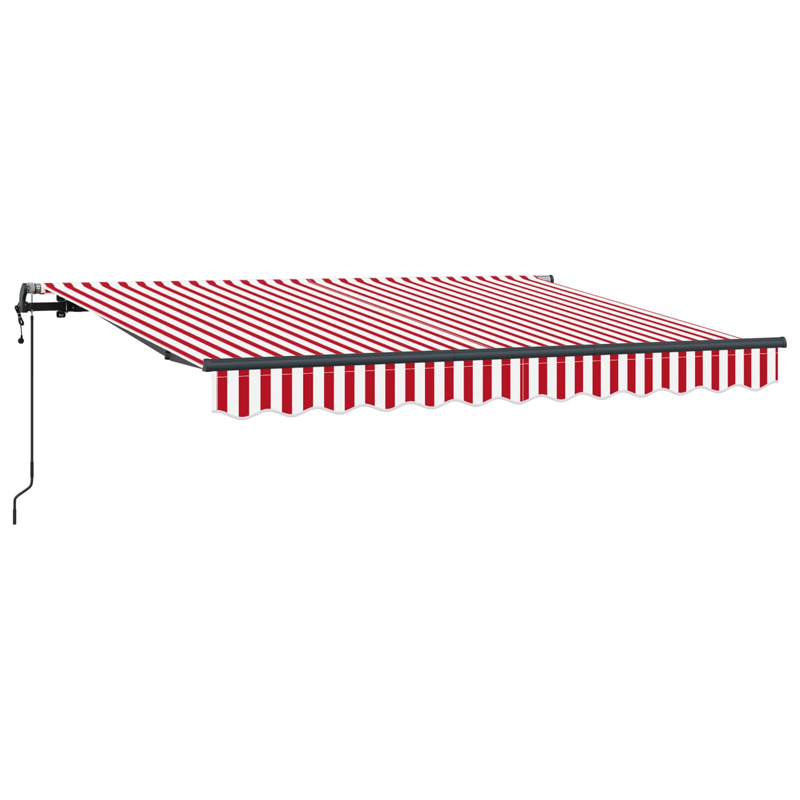 Skrovita tenda Crvena 250 x 200 cm tkanina