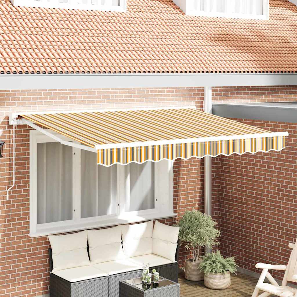 Okvir tende Žuta i Siva 250 x 200 cm Poliester s PU premazom