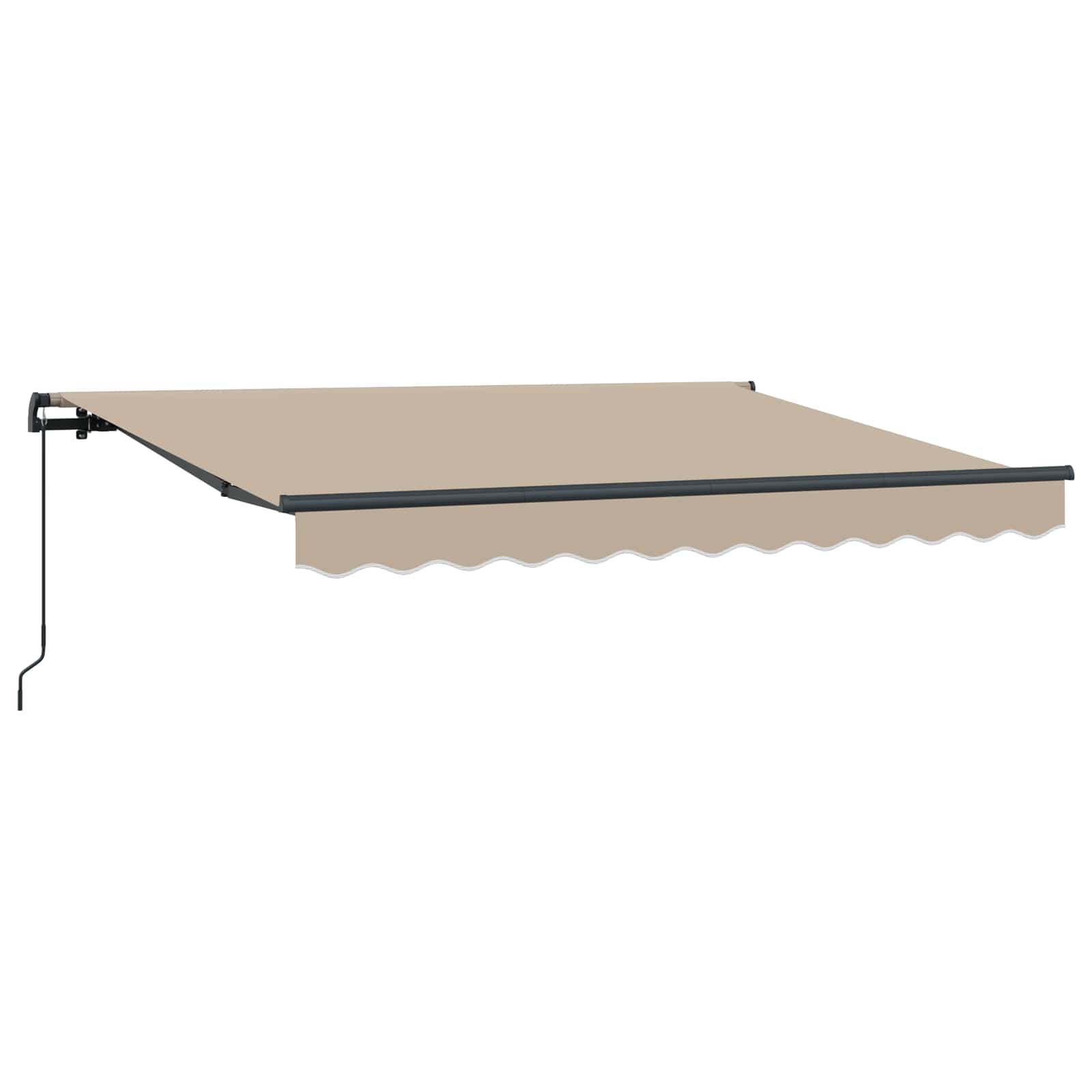 Skrovita tenda Bež 250 x 200 cm tkanina