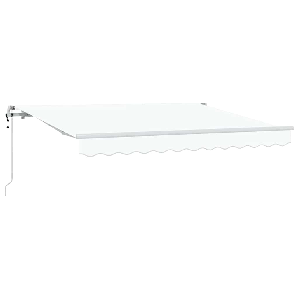 Skrovita tenda Bijelo 250 x 200 cm tkanina