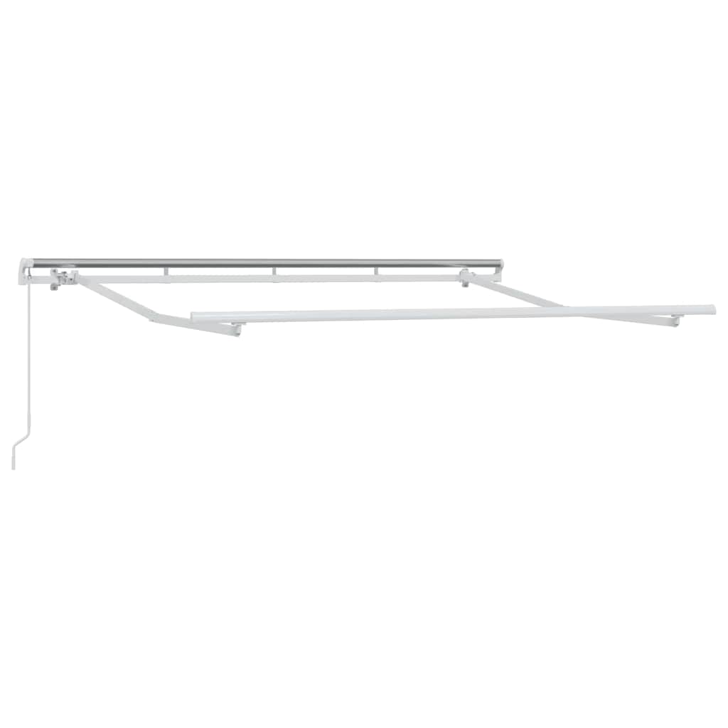 Skrovita tenda Krema 300 x 200 cm Poliester i aluminij