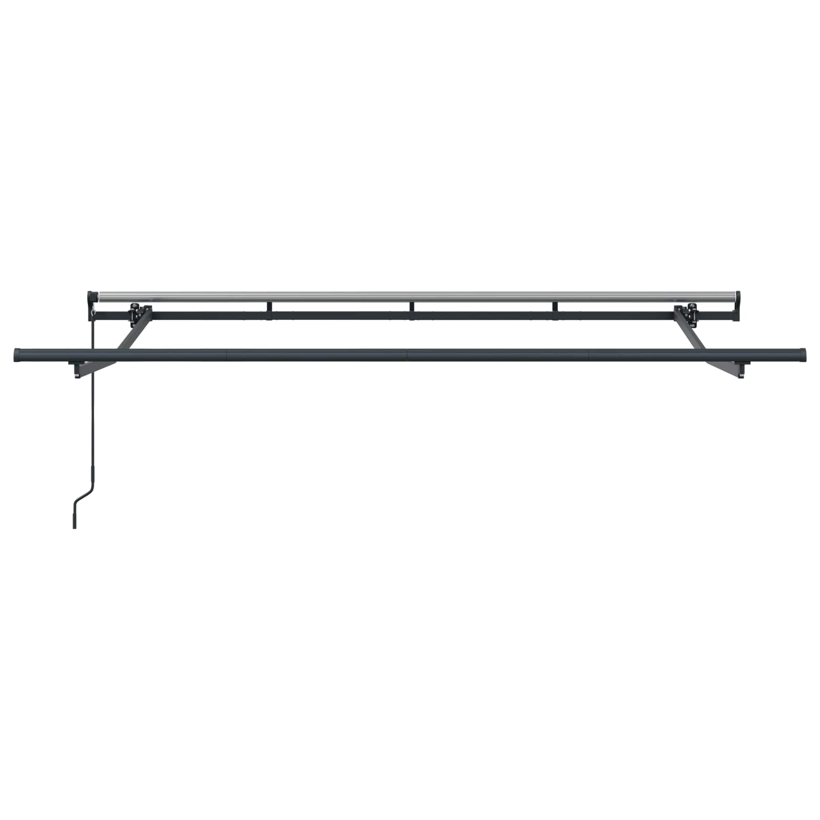 Skrovita tenda Krema 300 x 200 cm Poliester i aluminij