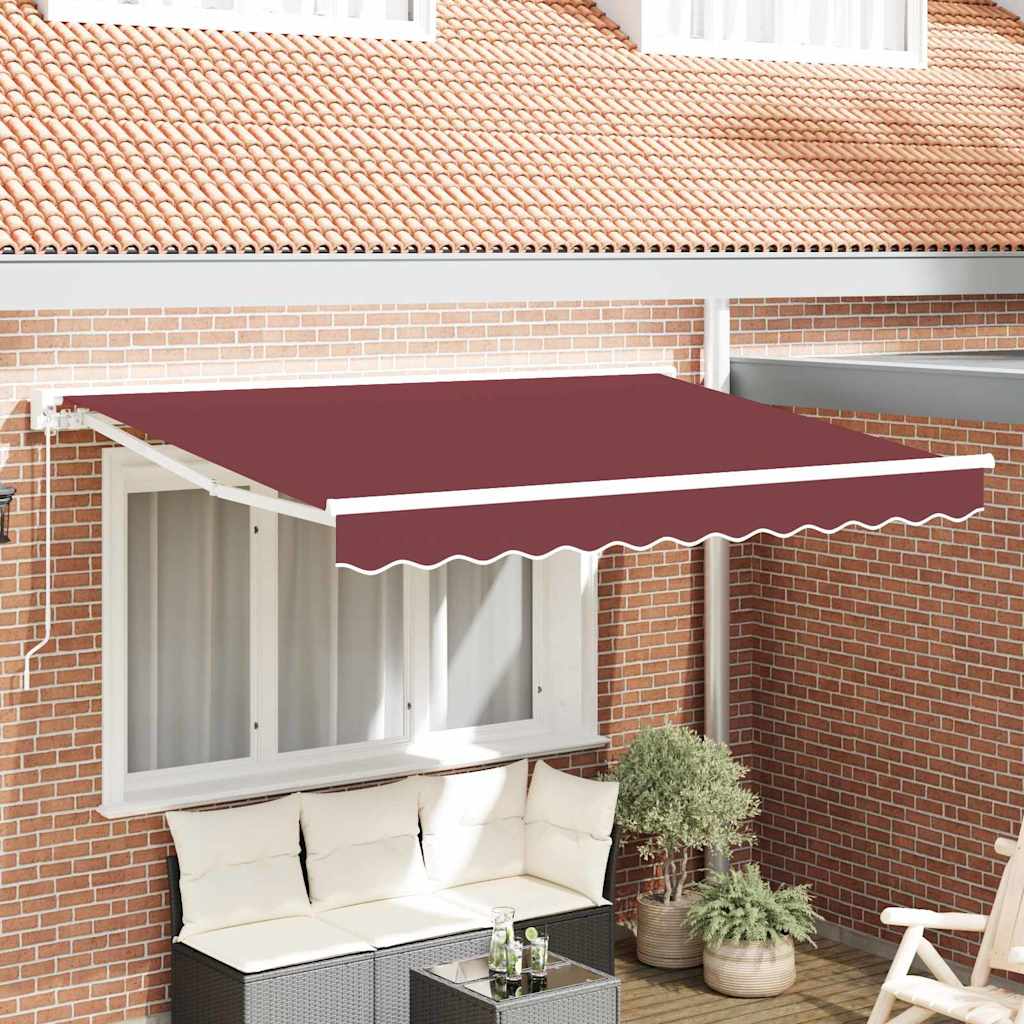 Okvir tende Tamno crvena 300 x 200 cm Poliester s PU premazom
