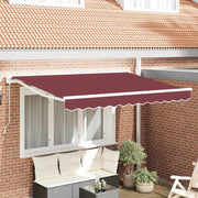 Okvir tende Tamno crvena 300 x 200 cm Poliester s PU premazom