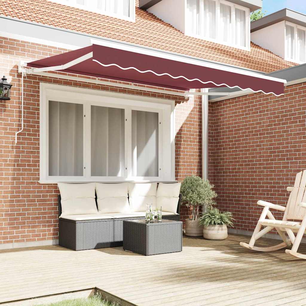 Okvir tende Tamno crvena 300 x 200 cm Poliester s PU premazom