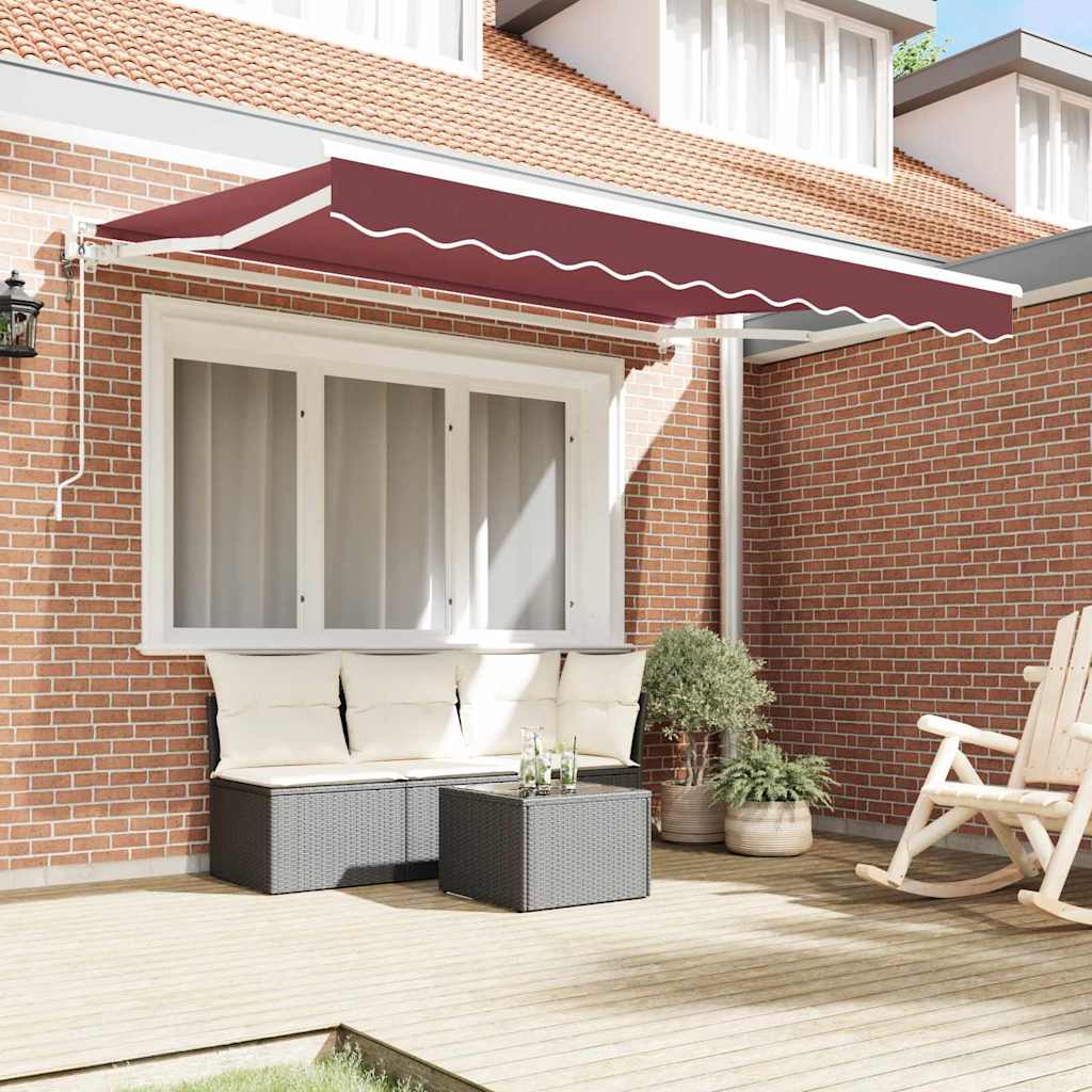 Okvir tende Tamno crvena 300 x 200 cm Poliester s PU premazom