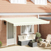 Skrovita tenda Krema 350 x 200 cm tkanina