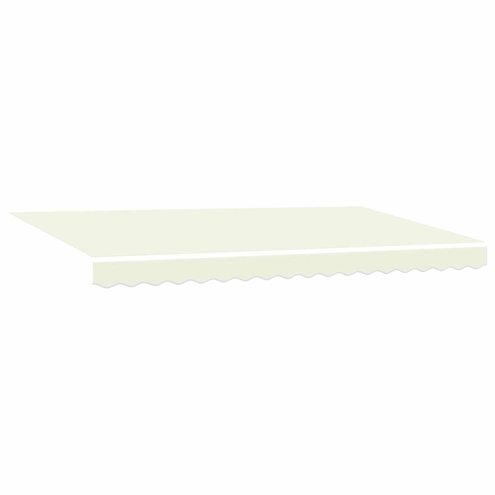 Skrovita tenda Krema 350 x 200 cm tkanina