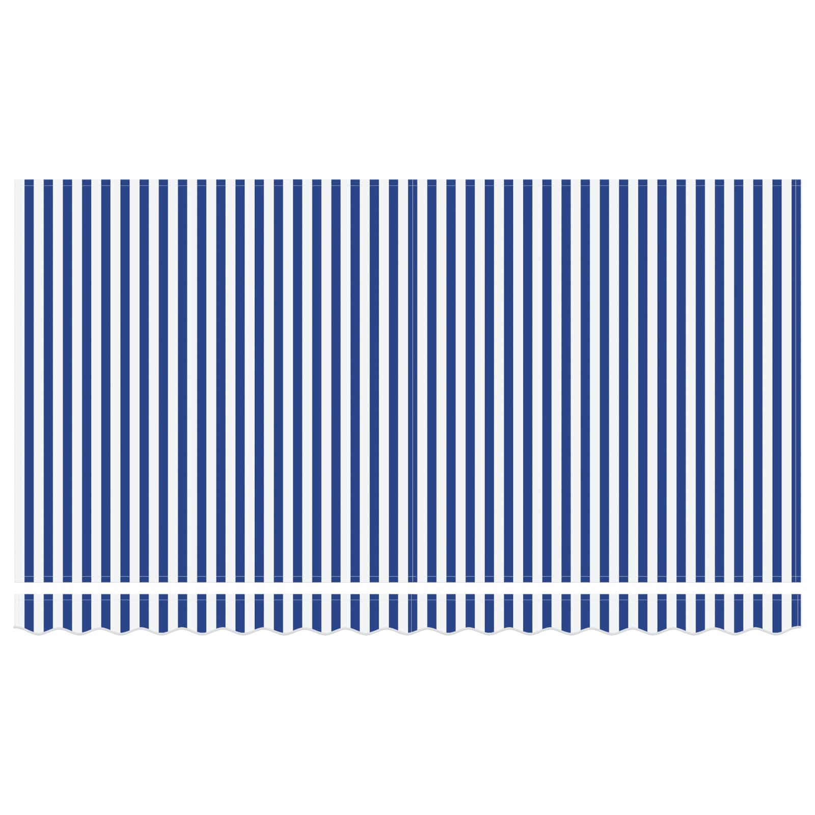 Skrovita tenda Prugasti Plava 350 x 200 cm tkanina