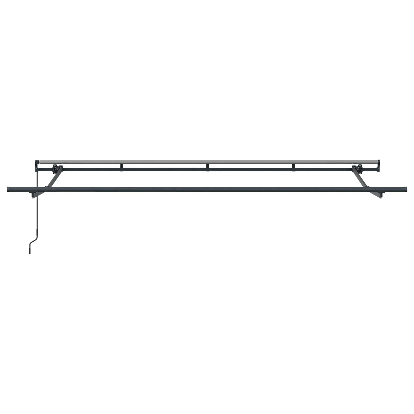 Skrovita tenda Prugasti Plava 350 x 200 cm tkanina