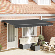 Povlačivi tende Antracit 350 x 200 cm tkanina