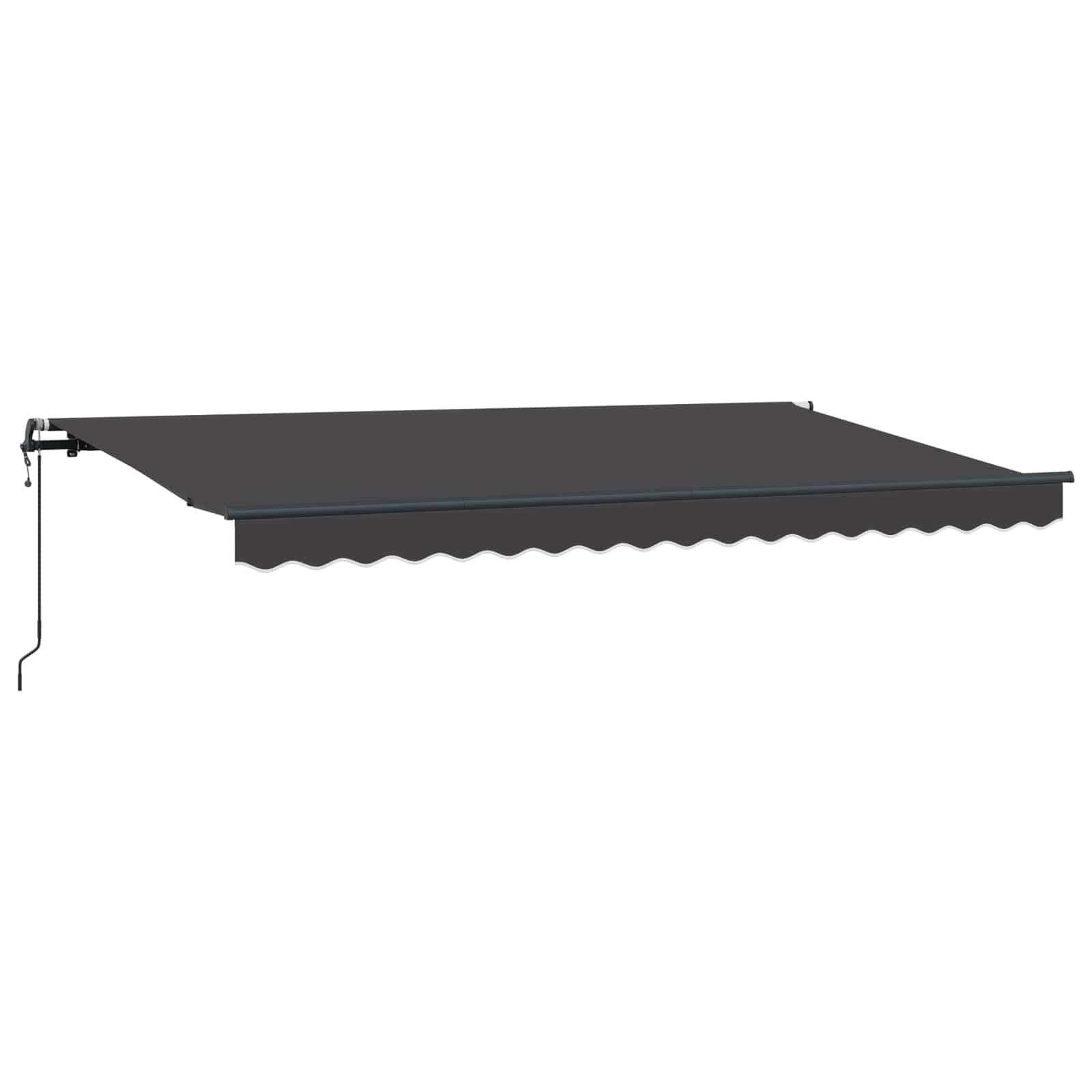 Skrovita tenda Antracit 350 x 200 cm tkanina