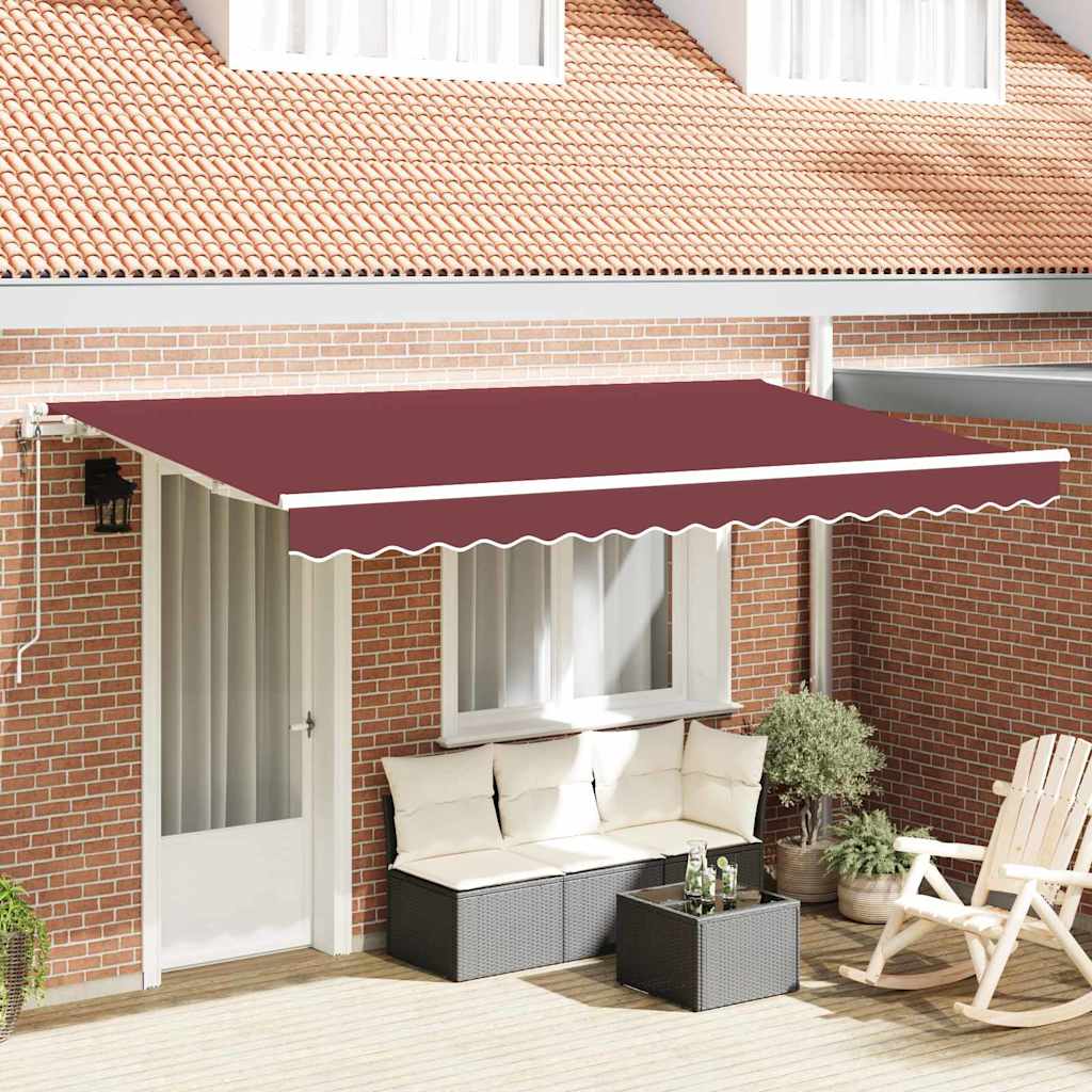 Povlačivi tende Tamno crvena 350 x 200 cm tkanina