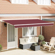 Povlačivi tende Tamno crvena 350 x 200 cm tkanina