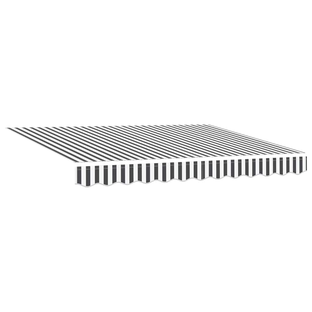 Skrovita tenda Antracit 350 x 200 cm tkanina