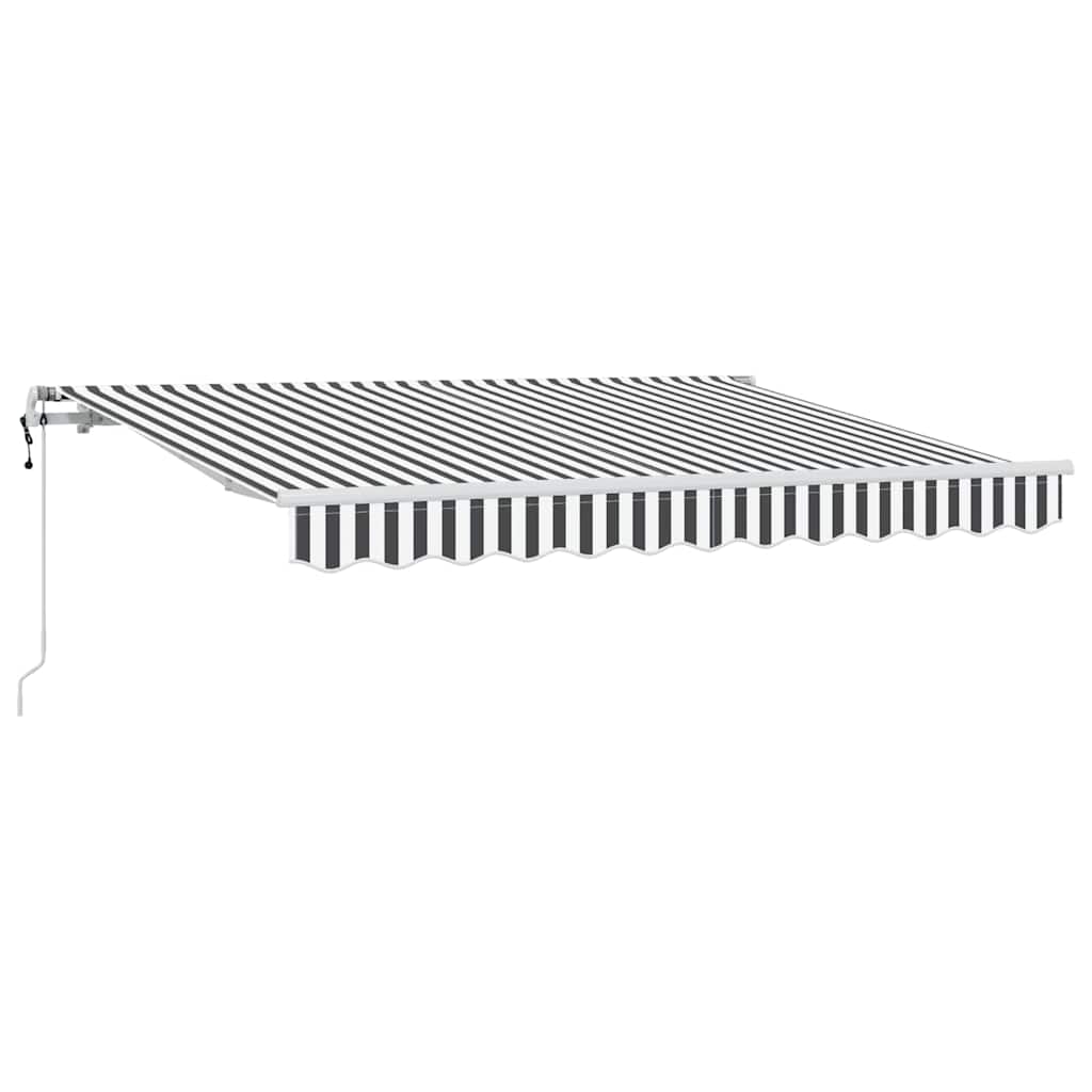 Skrovita tenda Antracit 350 x 200 cm tkanina
