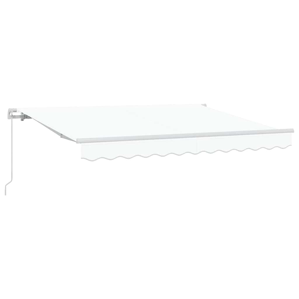 Skrovita tenda Bijelo 350 x 200 cm tkanina