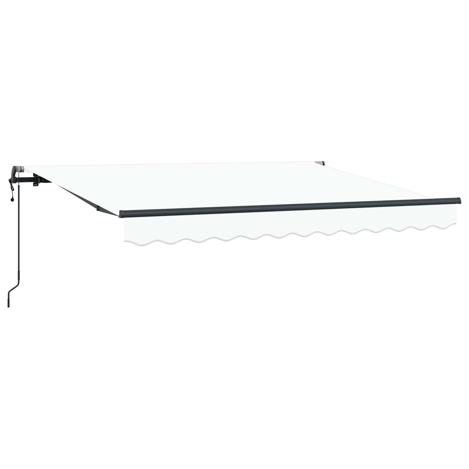 Skrovita tenda Bijelo 350 x 200 cm tkanina