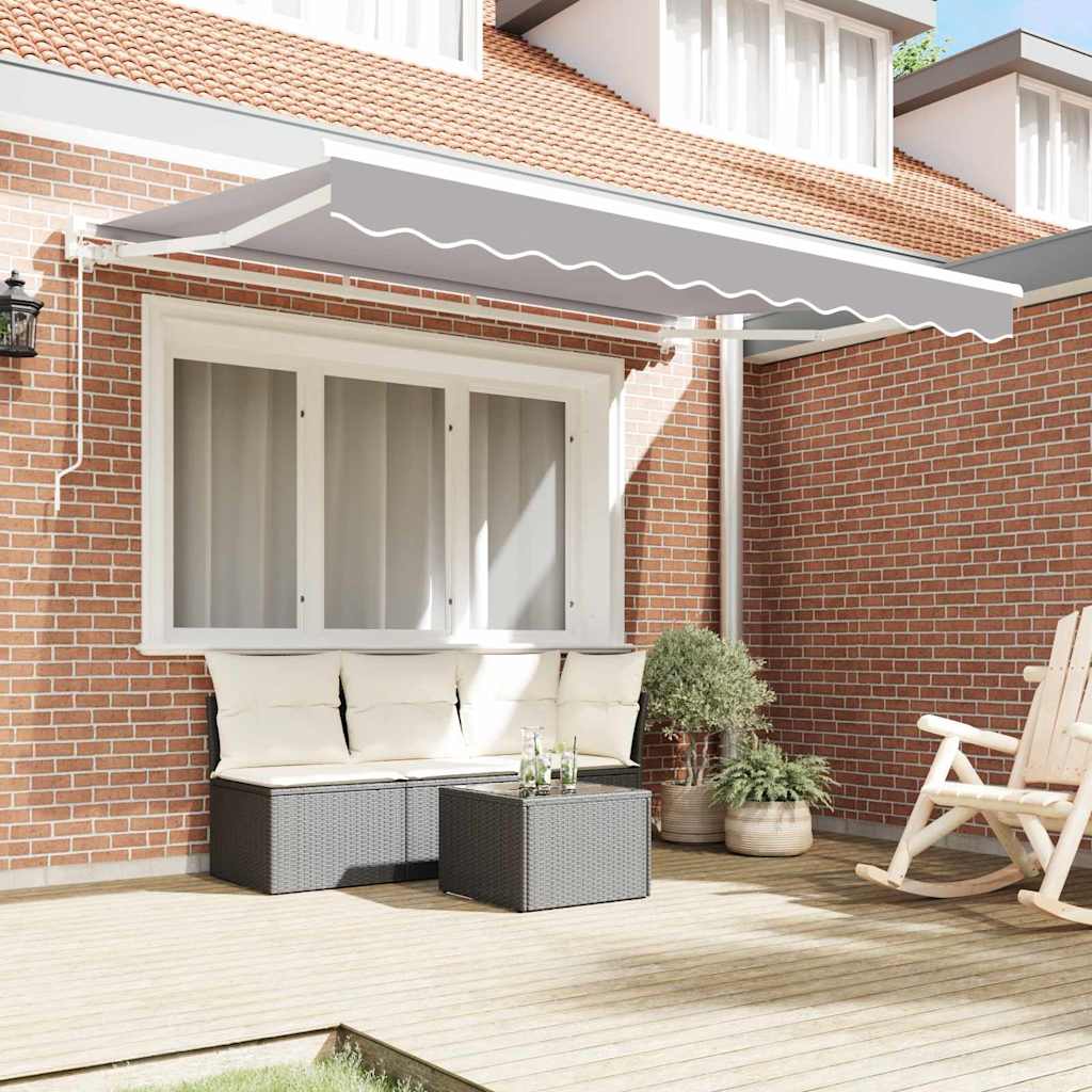 Okvir tende Svijetlo siva 350 x 200 cm Poliester s PU premazom