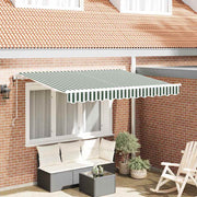 Skrovita tenda Zelena 350 x 200 cm tkanina