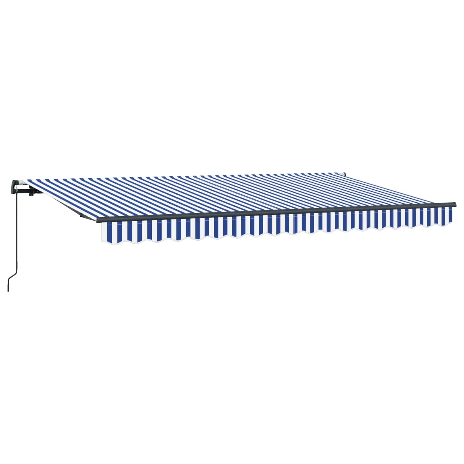 Skrovita tenda Plava 400 x 200 cm tkanina