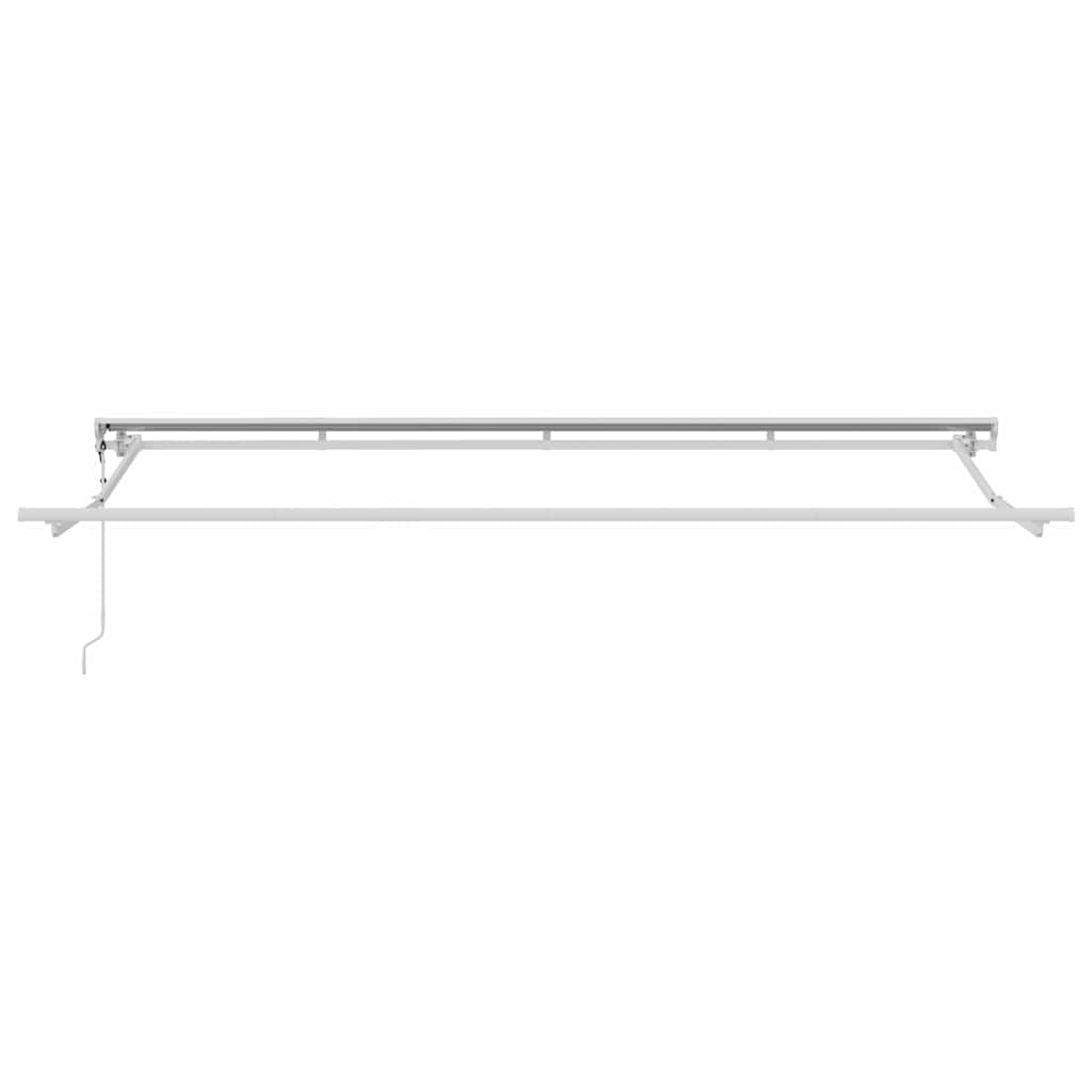 Okvir tende Žuta i bijela 400 x 200 cm Poliester s PU premazom