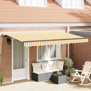 Skrovita tenda Žuta 400 x 200 cm tkanina