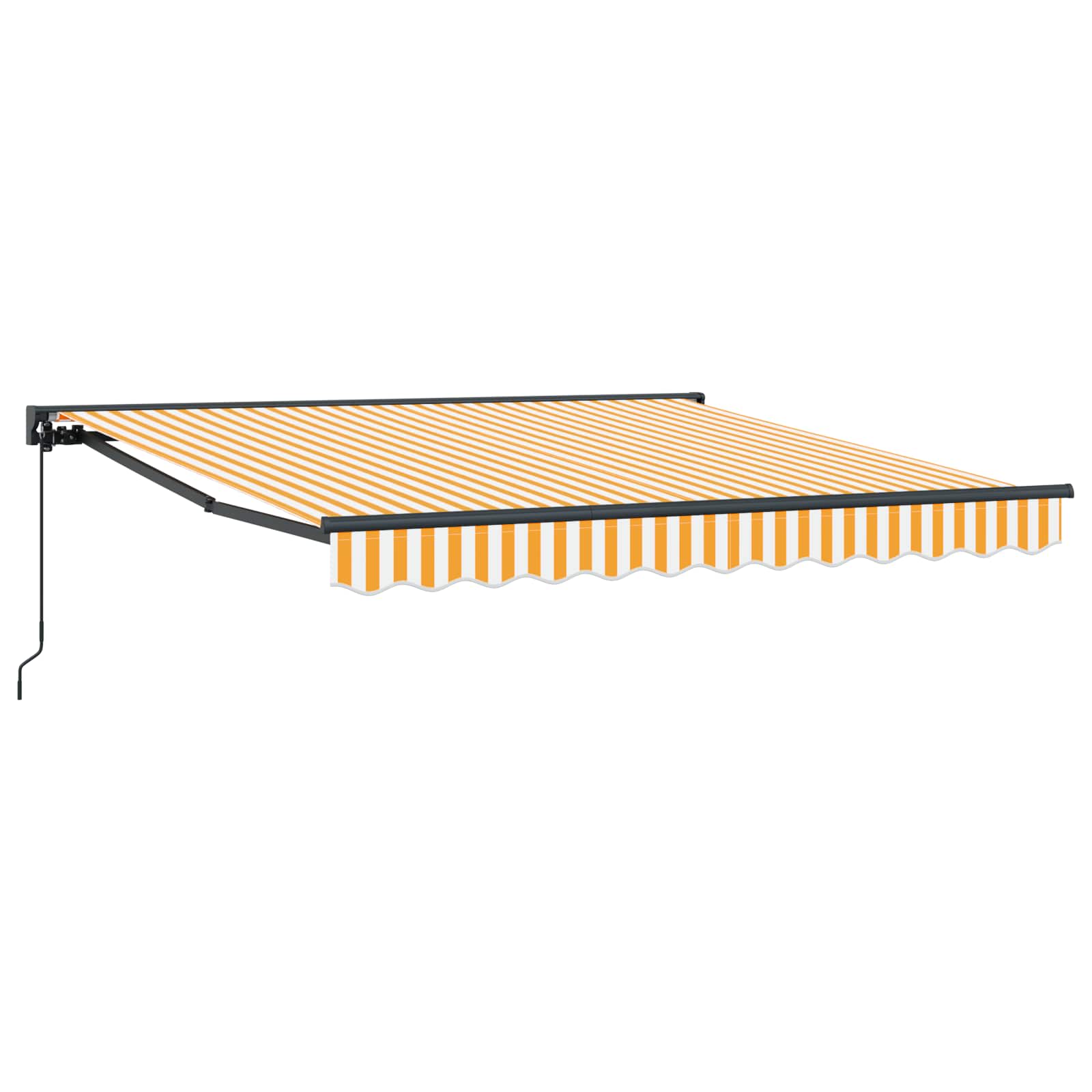 Okvir tende Žuta i bijela 300 x 250 cm Poliester s PU premazom