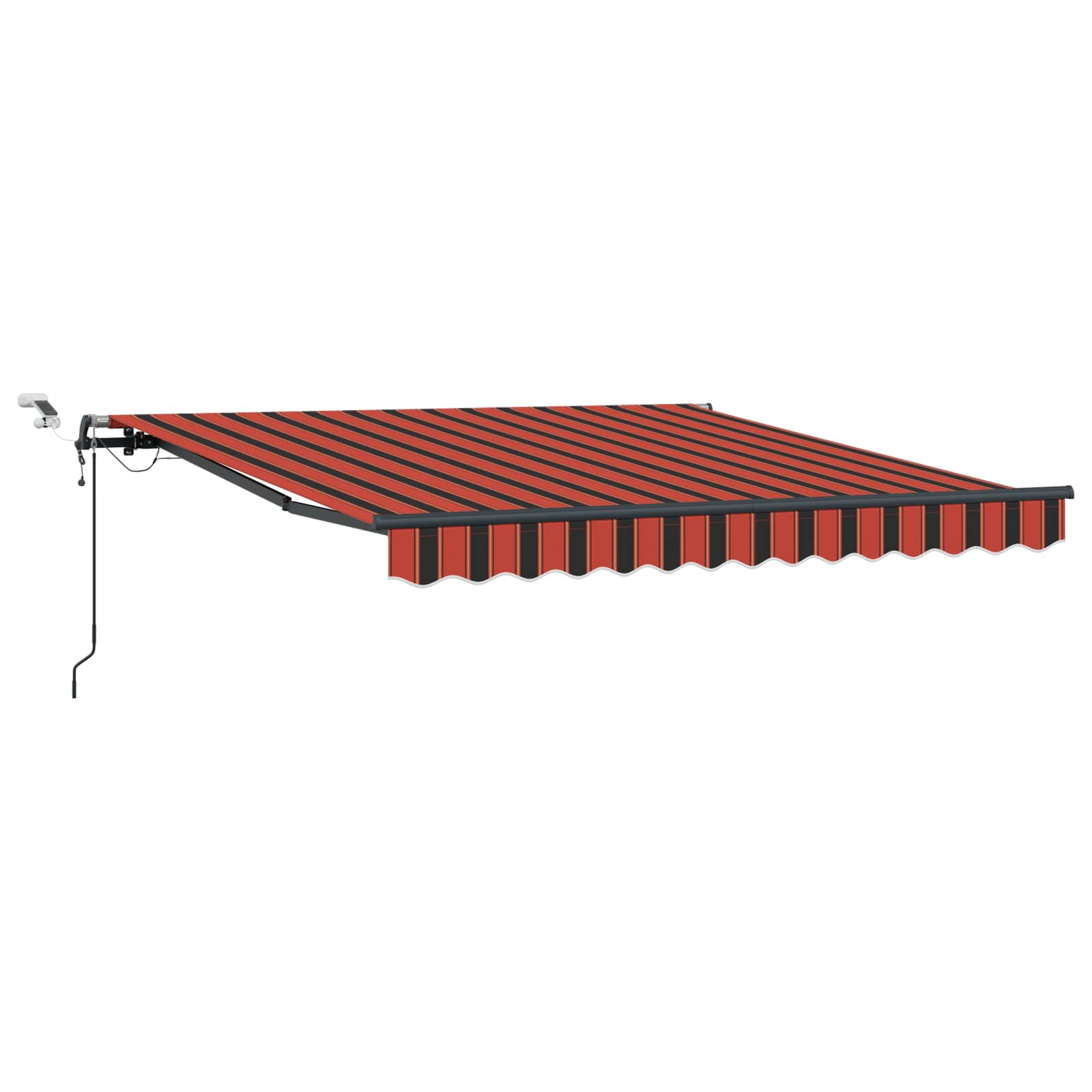Tkanina za tende s narančasta i smeđa 300 x 250 cm Poliester