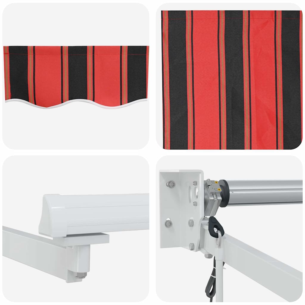 Skrovita tenda Narančasta i smeđa 300 x 250 cm