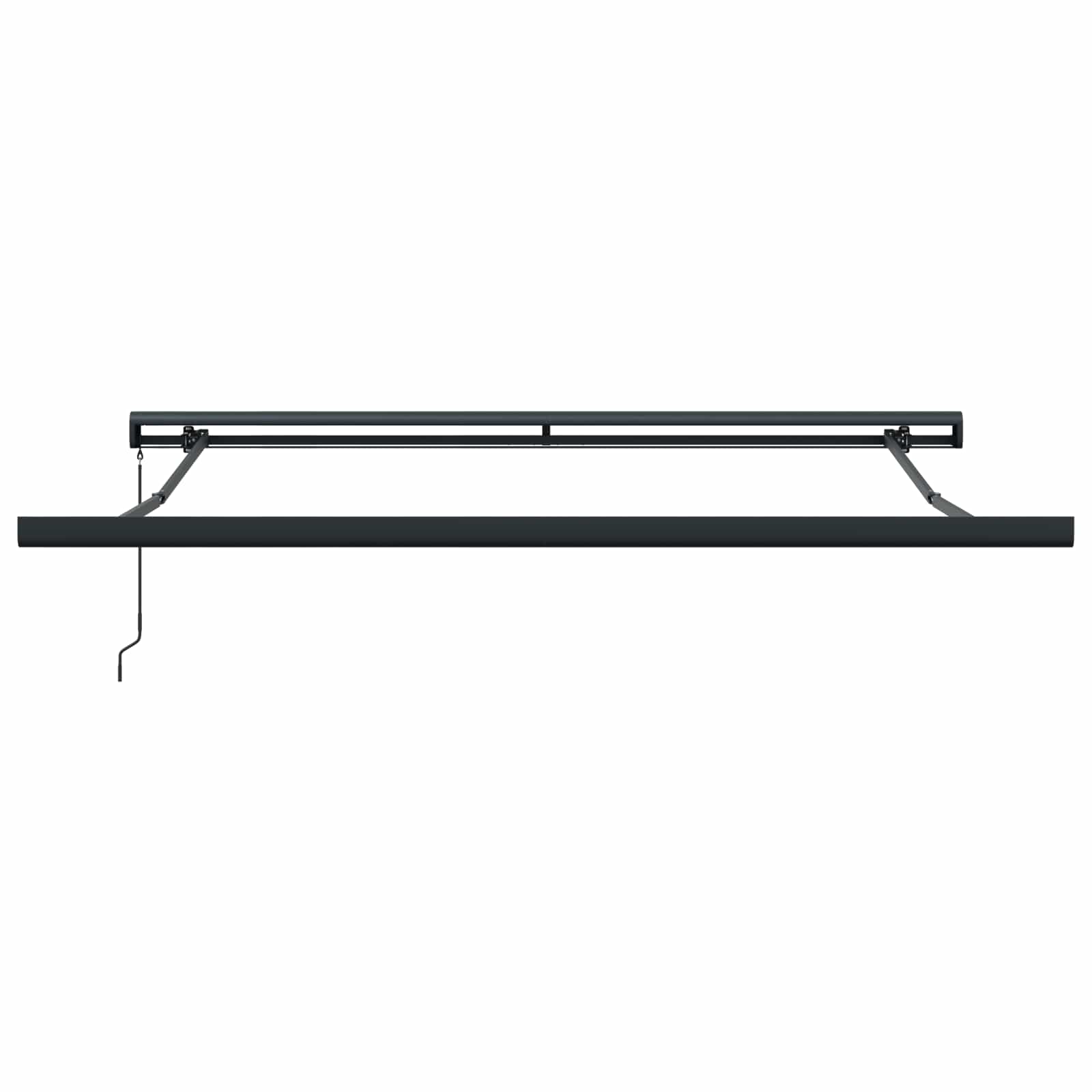 Povlačivi tende Crvena i Crna 300 x 250 cm Platno i Aluminij