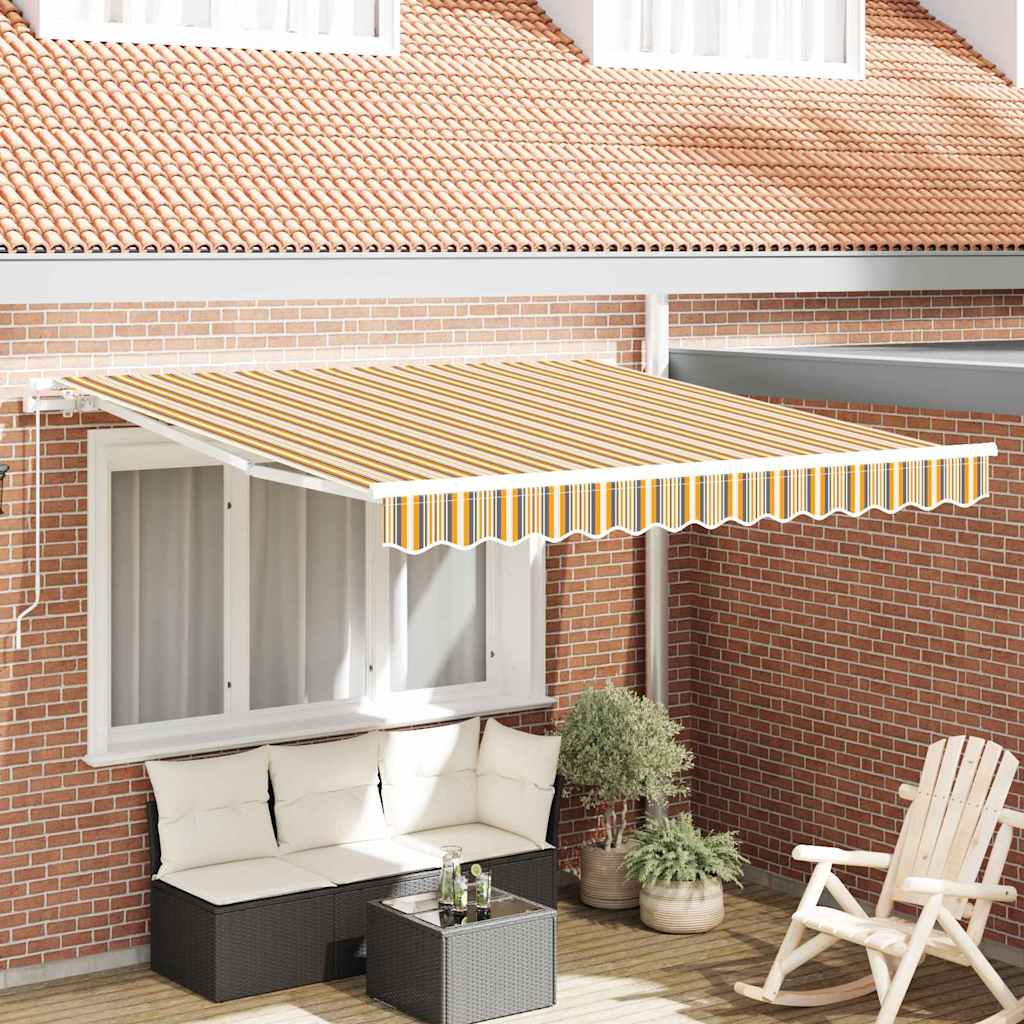 Povlačivi tende Šareni 300 x 250 x 165 cm Poliester i aluminij
