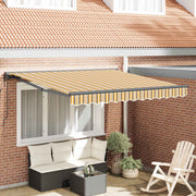 Okvir tende Žuta i Siva 300 x 250 cm Poliester s PU premazom