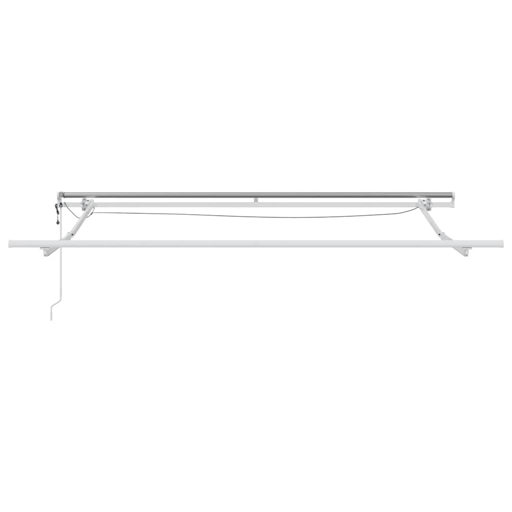 Skrovita tenda Crna 300 x 250 cm Poliester i metal