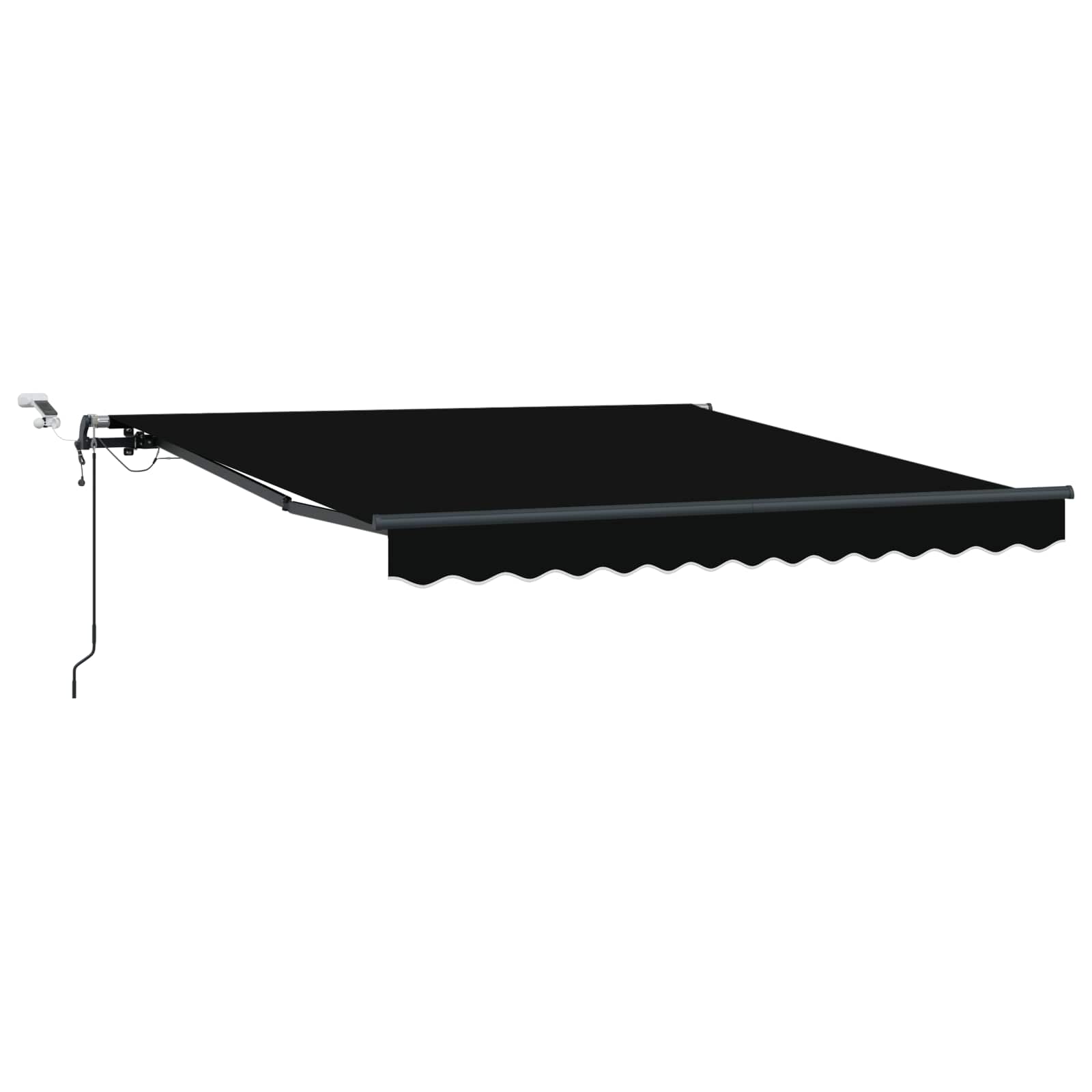Tkanina za tende s Crna 300 x 250 cm Poliester