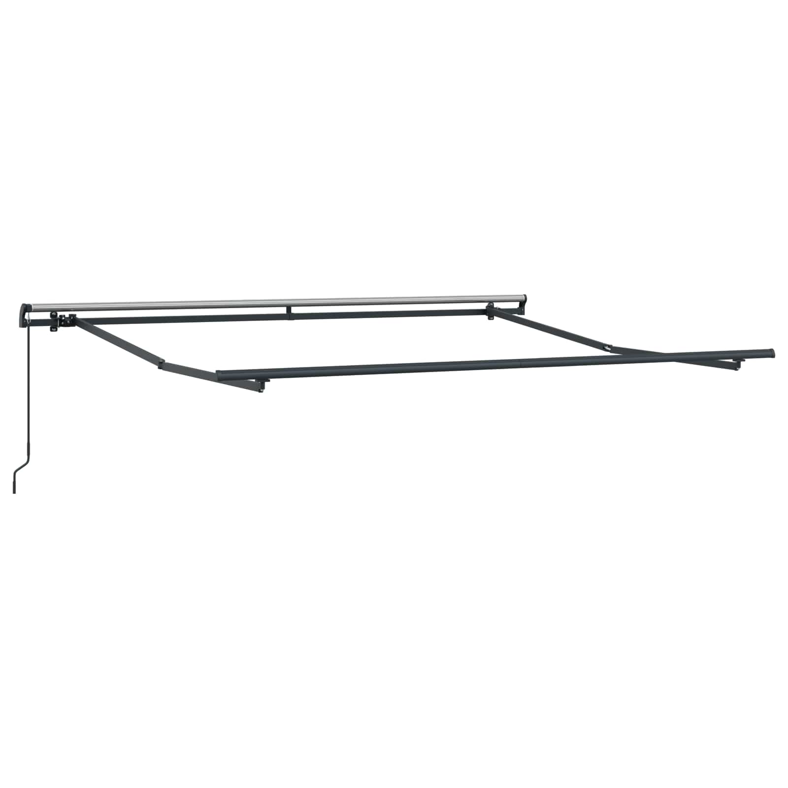 Skrovita tenda Svijetlo siva 300 x 250 cm Poliester i čelik