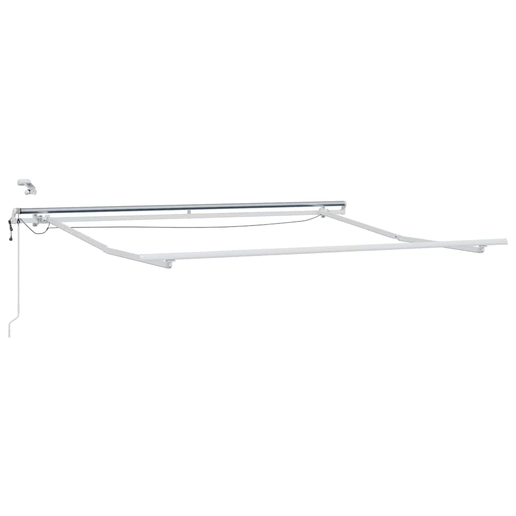 Skrovita tenda Crvena 300 x 250 cm Poliester i metal