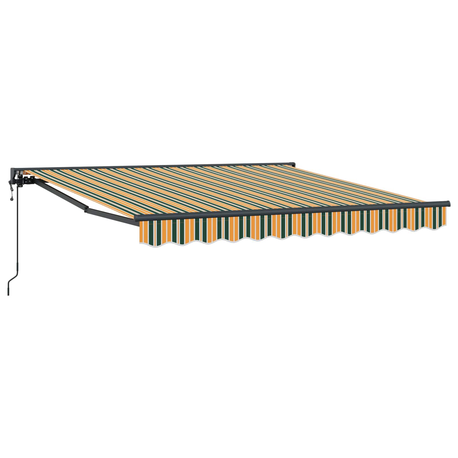 Okvir tende Zelena i žuta 300 x 250 cm Poliester s PU premazom