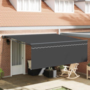 Okvir tende Žuta i bijela 350 x 250 cm Poliester s PU premazom