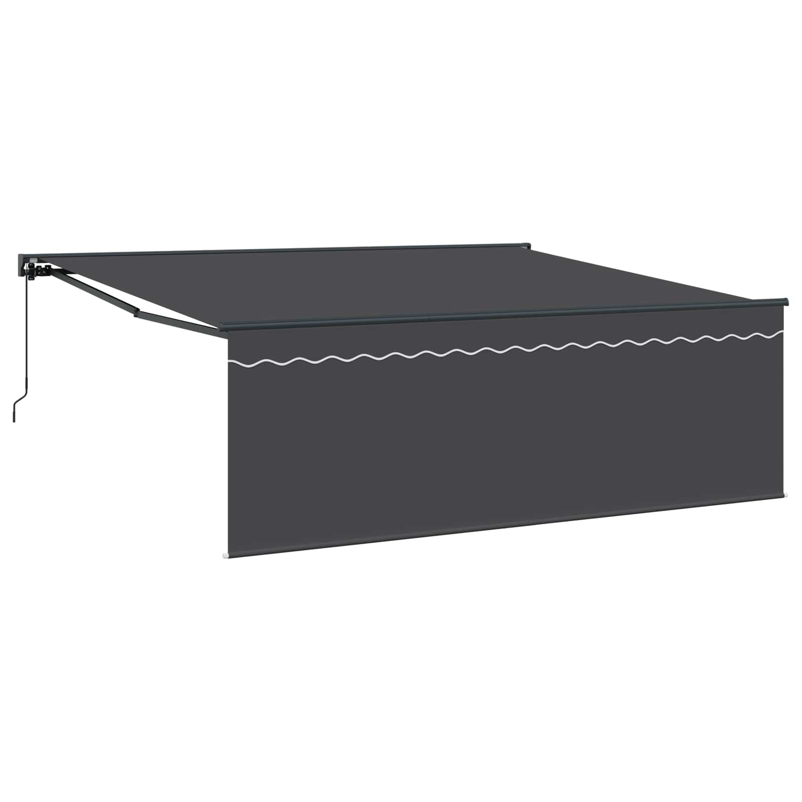 Okvir tende Žuta i bijela 350 x 250 cm Poliester s PU premazom