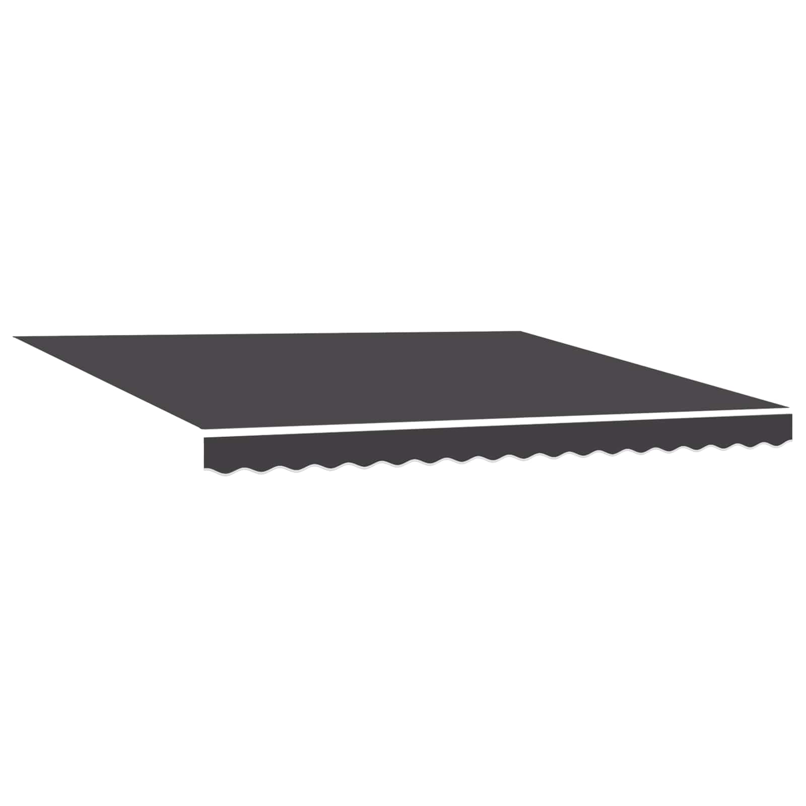 Okvir tende Žuta i bijela 350 x 250 cm Poliester s PU premazom