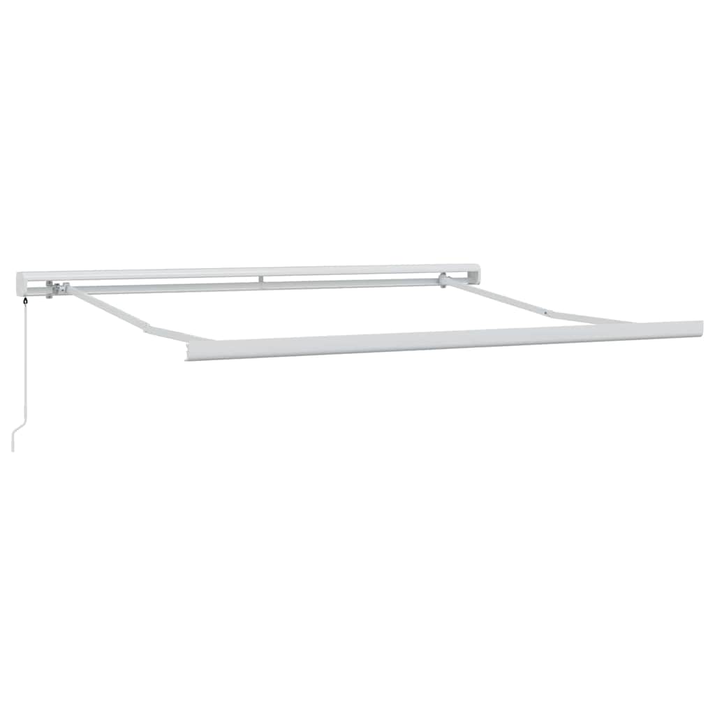 Skrovita tenda Crvena i Crna 350 x 250 cm Tkanina i Metal