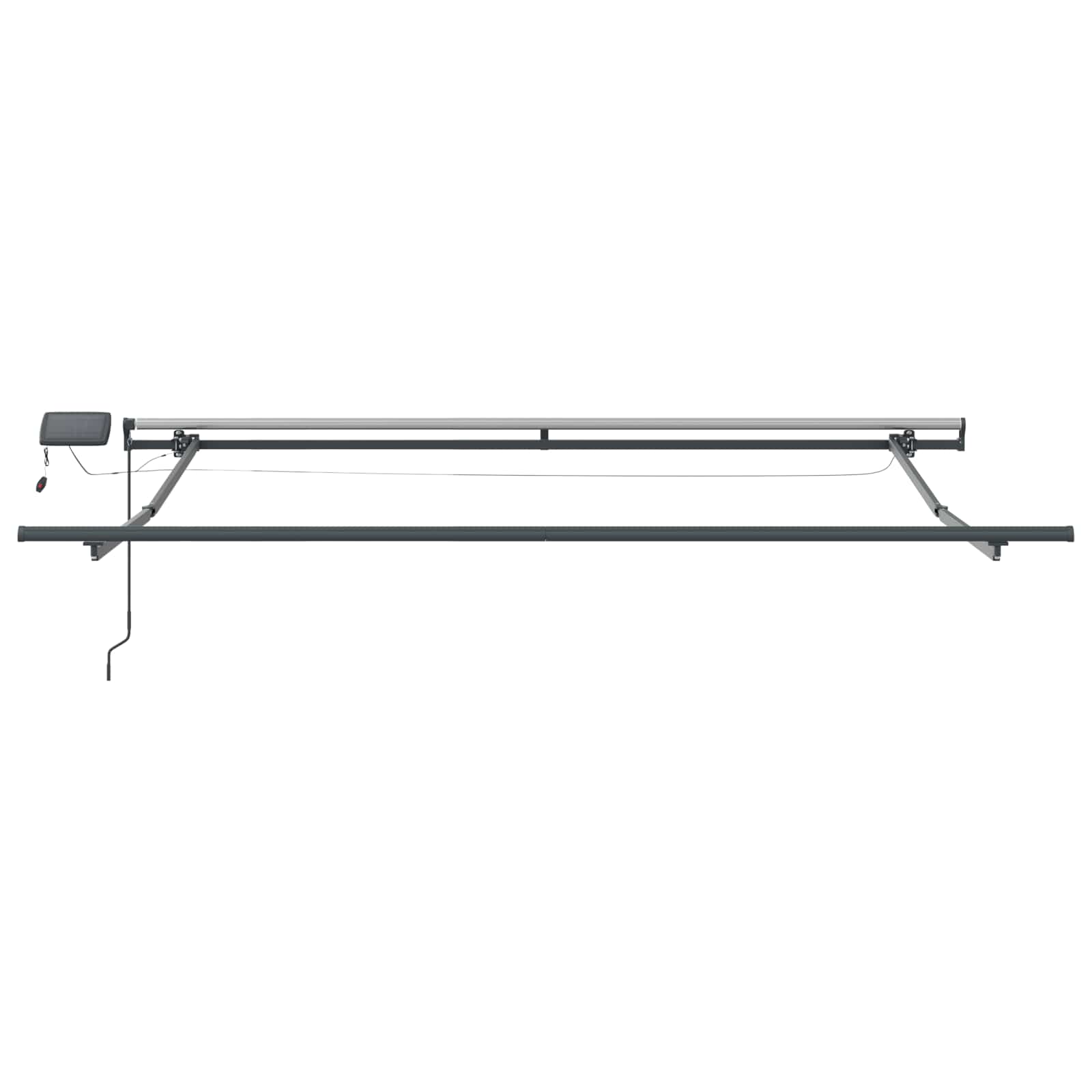 Skrovita tenda Crvena i bijela 350 x 250 cm tkanina