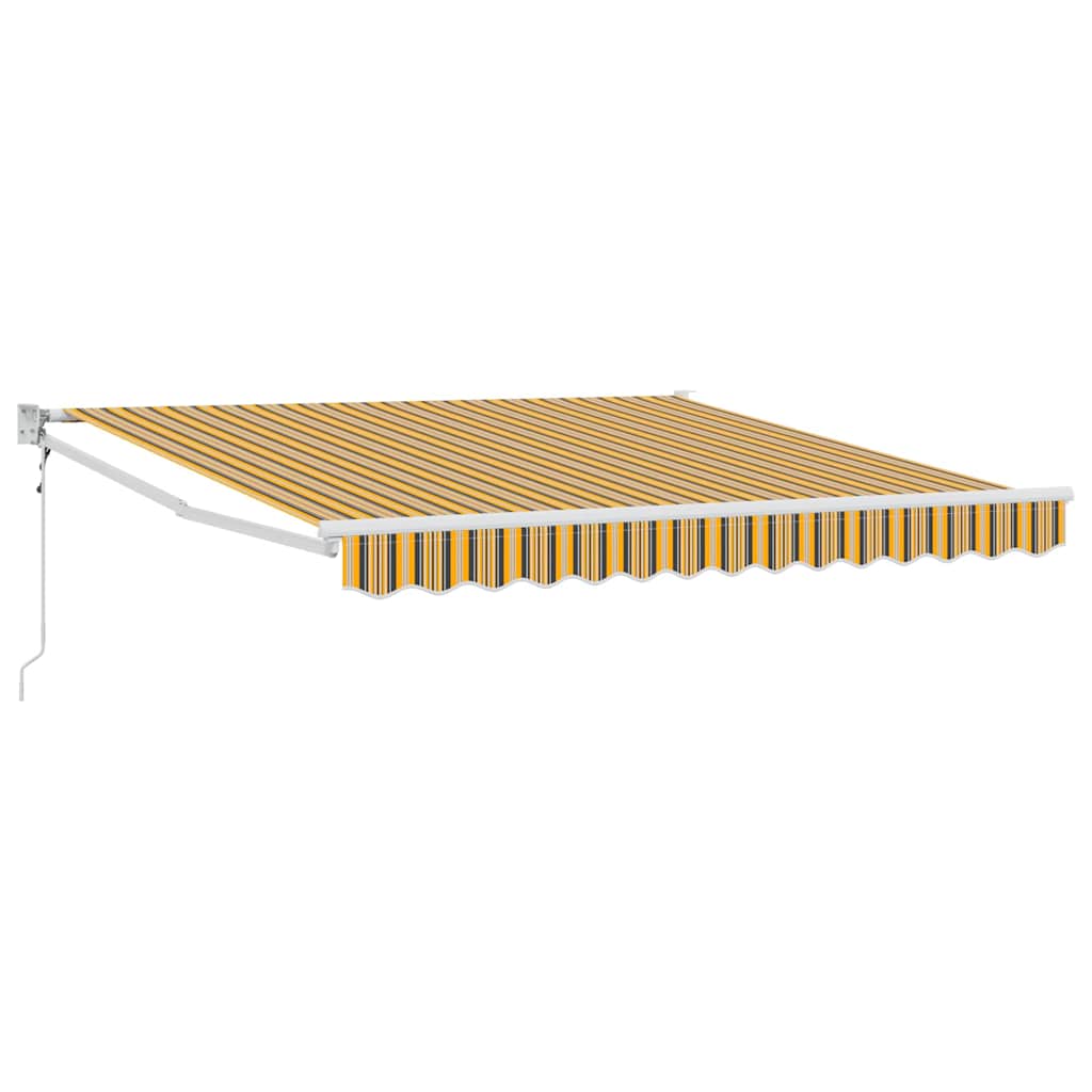 Povlačivi tende Šareni 350 x 250 cm Poliester i metal
