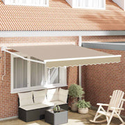 Povlačivi tende Bež 350 x 250 cm Poliester i metal