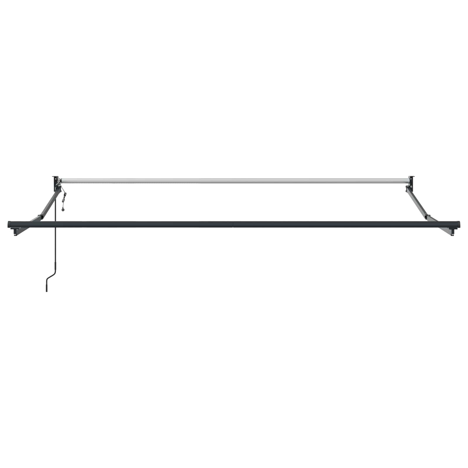 Skrovita tenda Bež 350 x 250 cm Poliester i aluminij