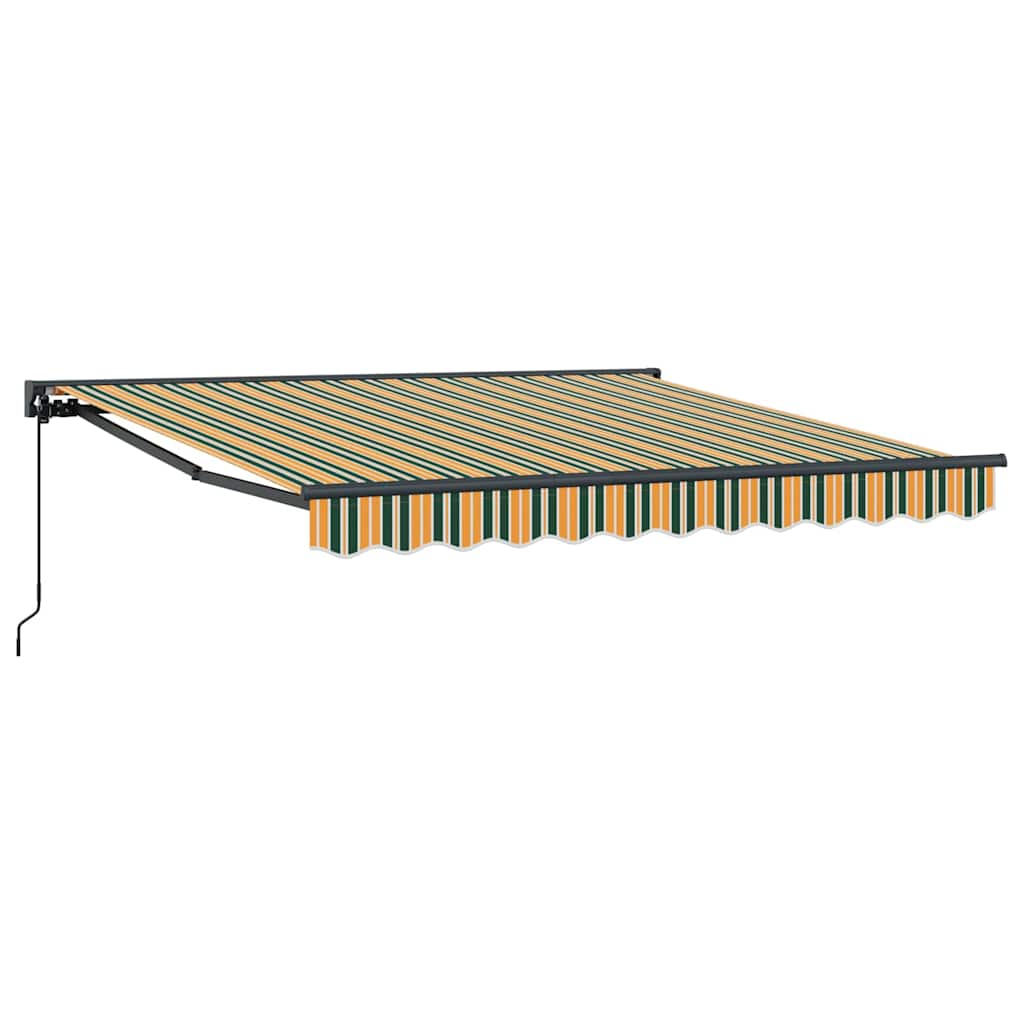 Okvir tende Zelena i žuta 350 x 250 cm Poliester s PU premazom