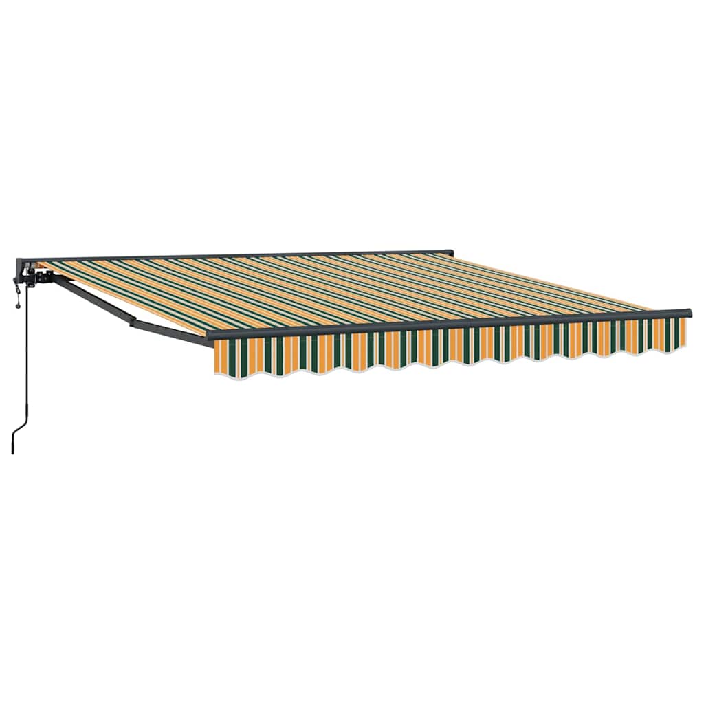 Okvir tende Zelena i žuta 350 x 250 cm Poliester s PU premazom